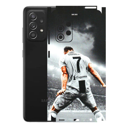 Samsung A/S Series Phone Skins (All Models) - Ronaldo CR7 Crazy - 3D Embossed Finish (L-44) Samsung Galaxy A52s (5G)