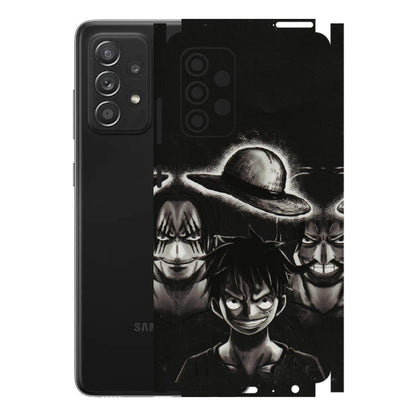 Samsung A/S Series Phone Skins (All Models) - Black Luffy Hat - 3D Embossed Finish (L-57) Samsung Galaxy A52s (5G)