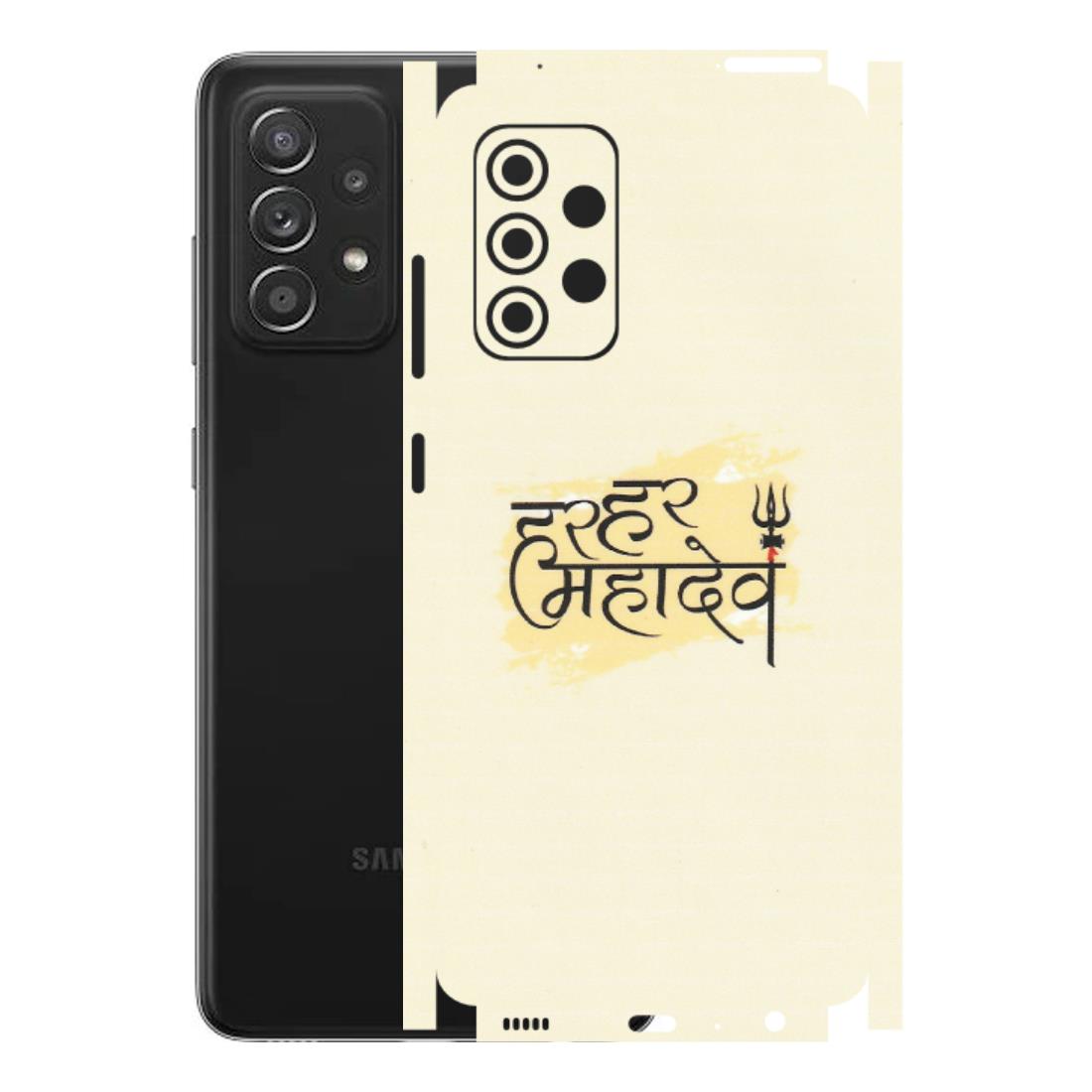 Samsung A/S Series Phone Skins (All Models) - Har Har Mahadev - Matte Finish (M-10) Samsung Galaxy A52s (5G)