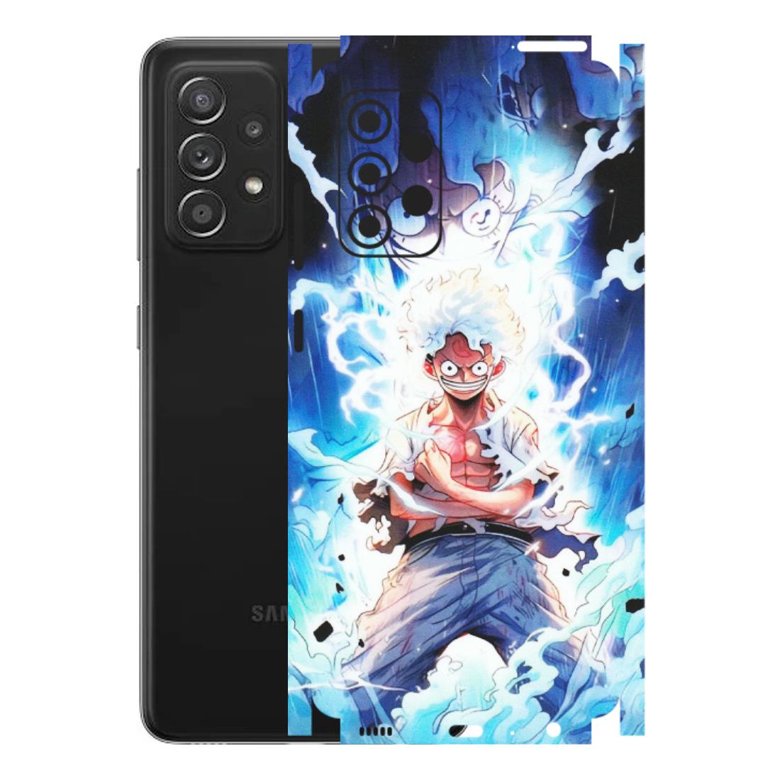 Samsung A/S Series Phone Skins (All Models) - Blue Thunder Luffy Anime - Matte Finish (M-132) Samsung Galaxy A52s (5G)