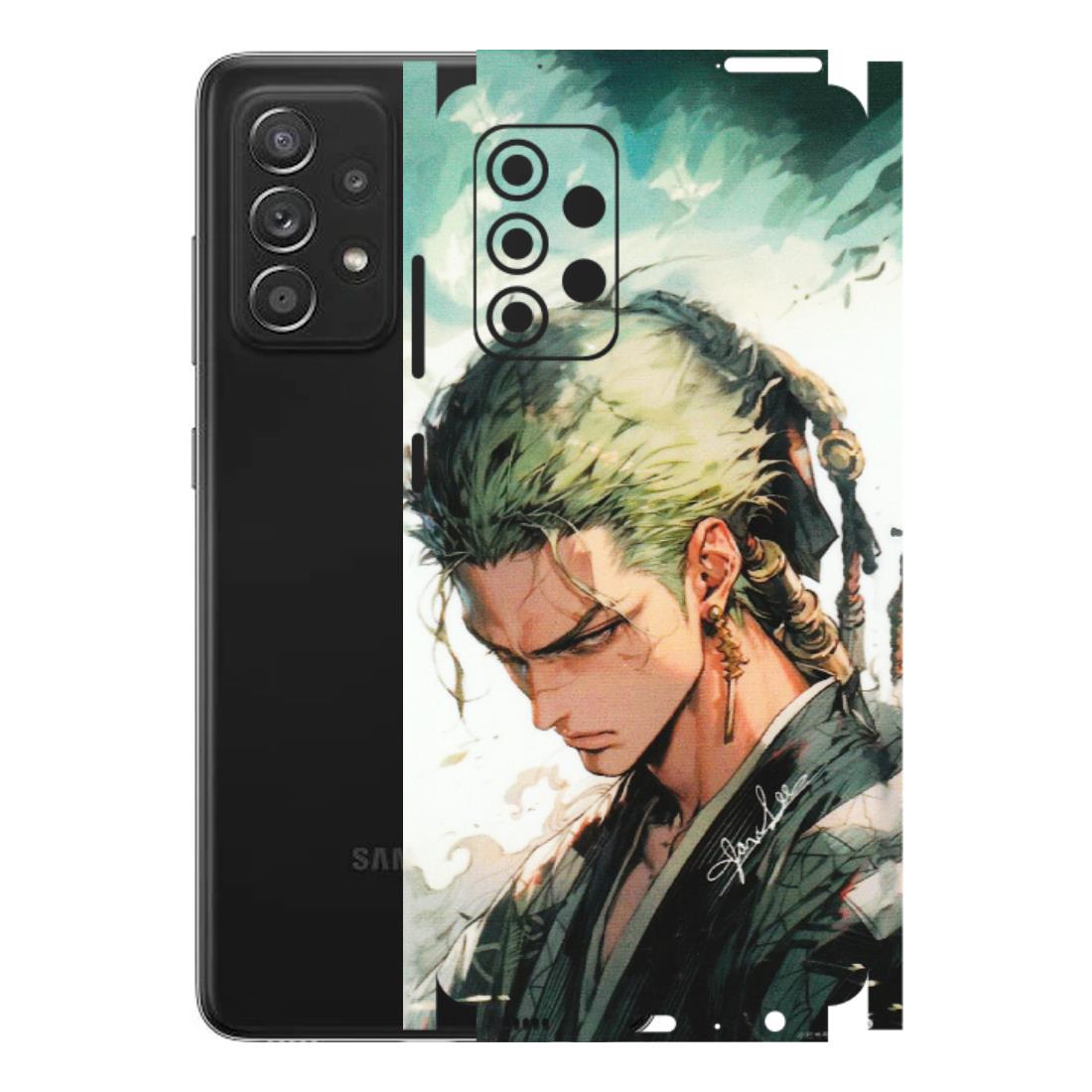 Samsung A/S Series Phone Skins (All Models) - New Roronoa Zoro One Picece Anime - Matte Finish (M-140) Samsung Galaxy A52s (5G)
