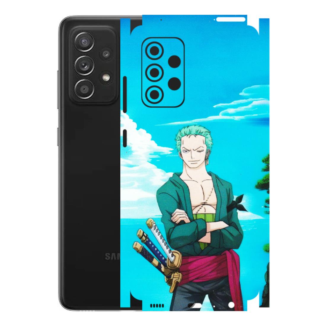 Samsung A/S Series Phone Skins (All Models) - Cool Swordman Zoro Anime - Matte Finish (M-143) Samsung Galaxy A52s (5G)