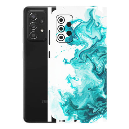 Samsung A/S Series Phone Skins (All Models) - Sky Blue Abstract Colour - Matte Finish (M-146) Samsung Galaxy A52s (5G)