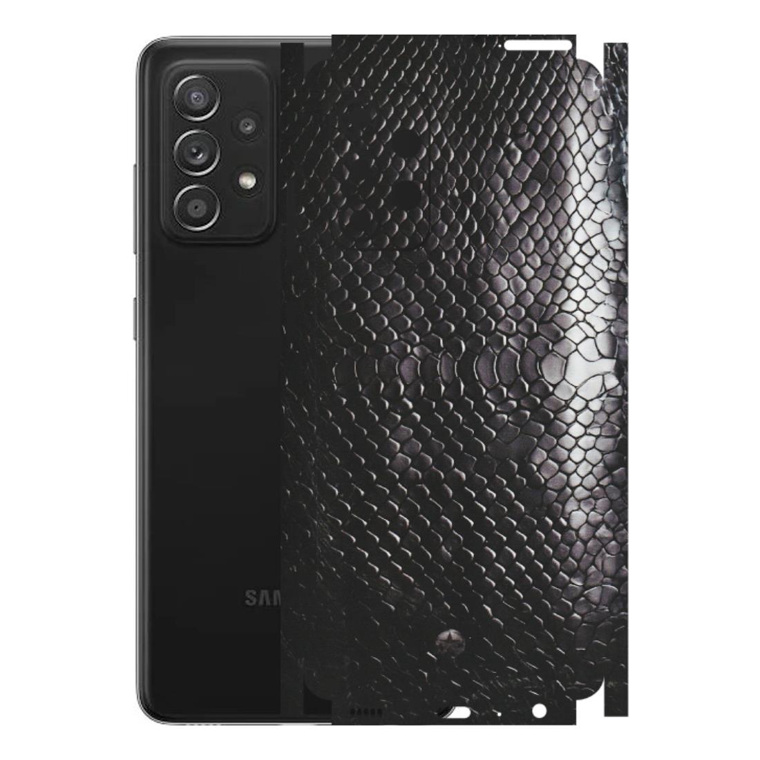 Samsung A/S Series Phone Skins (All Models) - Black Snack Leather - Matte Finish (M-147) Samsung Galaxy A52s (5G)