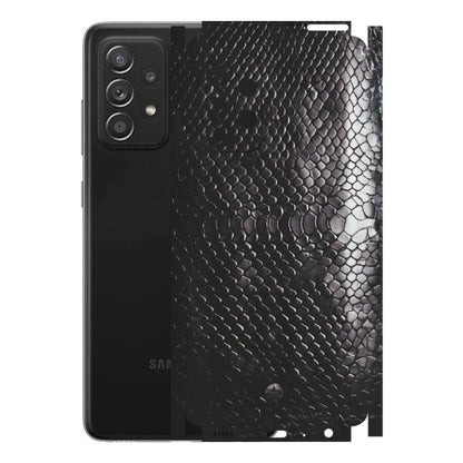Samsung A/S Series Phone Skins (All Models) - Black Snack Leather - Matte Finish (M-147) Samsung Galaxy A52s (5G)