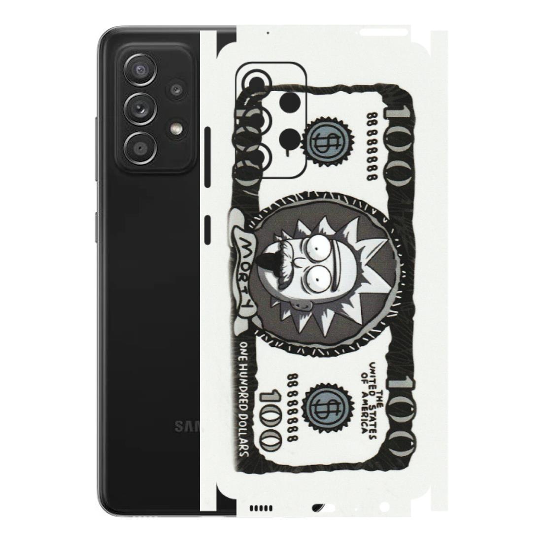 Samsung A/S Series Phone Skins (All Models) - Rick And Morty Hundred Dollar Anime - Matte Finish (M-161) Samsung Galaxy A52s (5G)