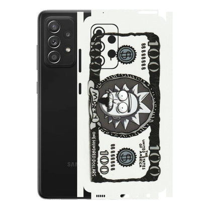 Samsung A/S Series Phone Skins (All Models) - Rick And Morty Hundred Dollar Anime - Matte Finish (M-161) Samsung Galaxy A52s (5G)