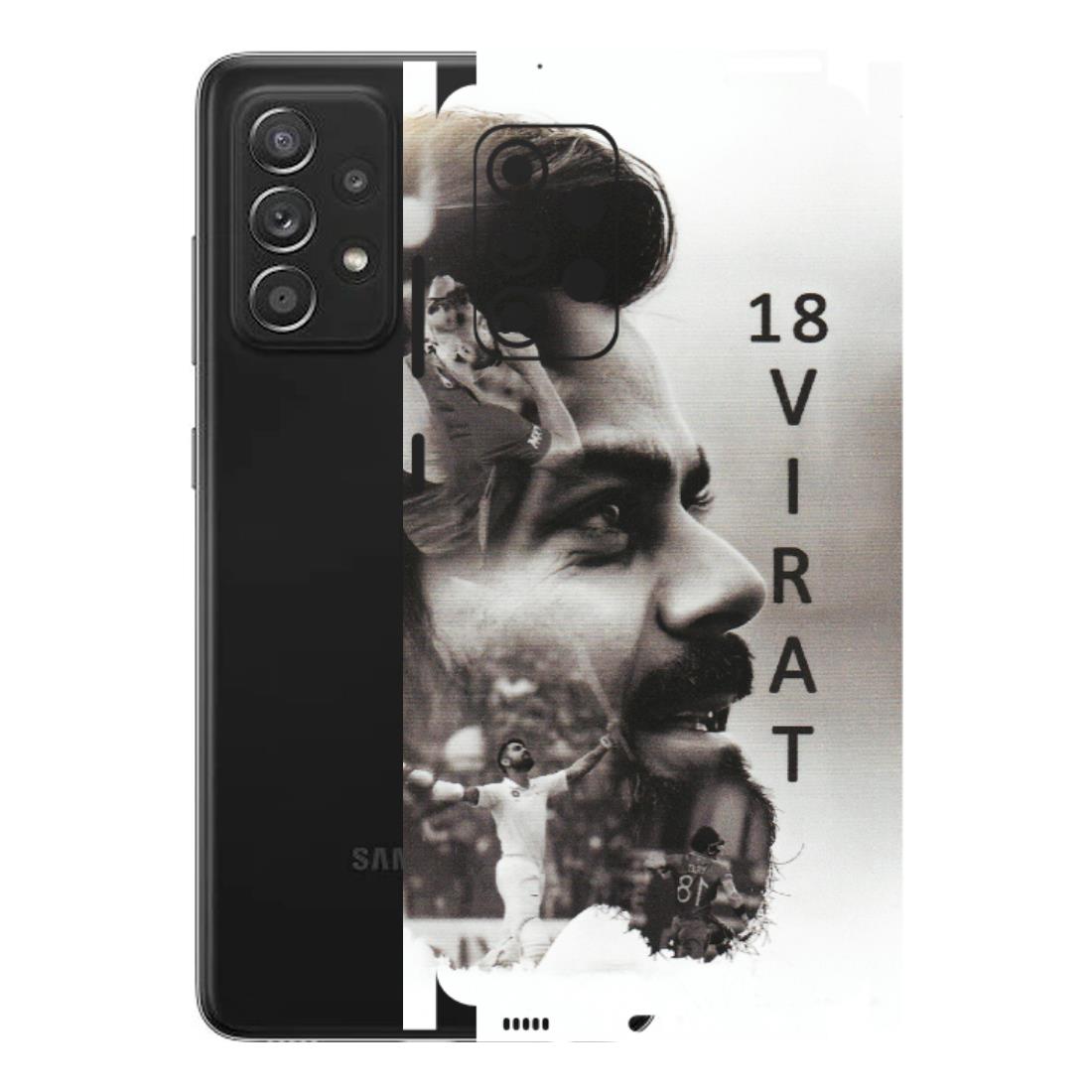 Samsung A/S Series Phone Skins (All Models) - Virat Kohli Cricketer - Matte Finish (M-163) Samsung Galaxy A52s (5G)