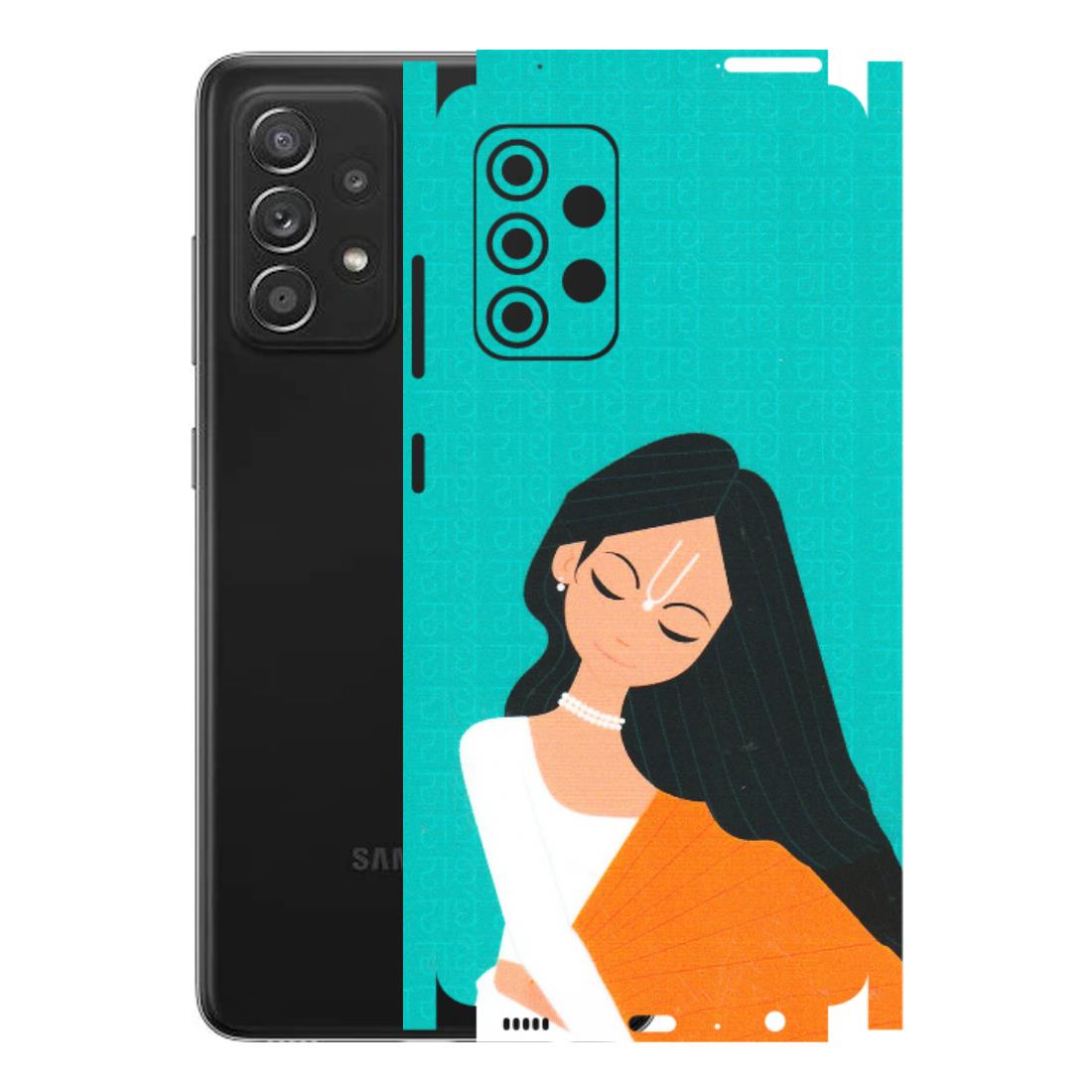 Samsung A/S Series Phone Skins (All Models) - Radhe Radhe With Hindu Symbol - Matte Finish (M-164) Samsung Galaxy A52s (5G)