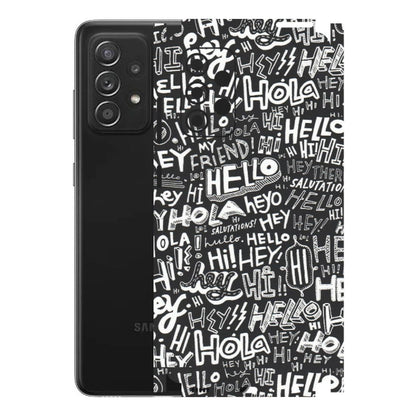 Samsung A/S Series Phone Skins (All Models) - Hi Hello Doodles - Matte Finish (M-25) Samsung Galaxy A52s (5G)