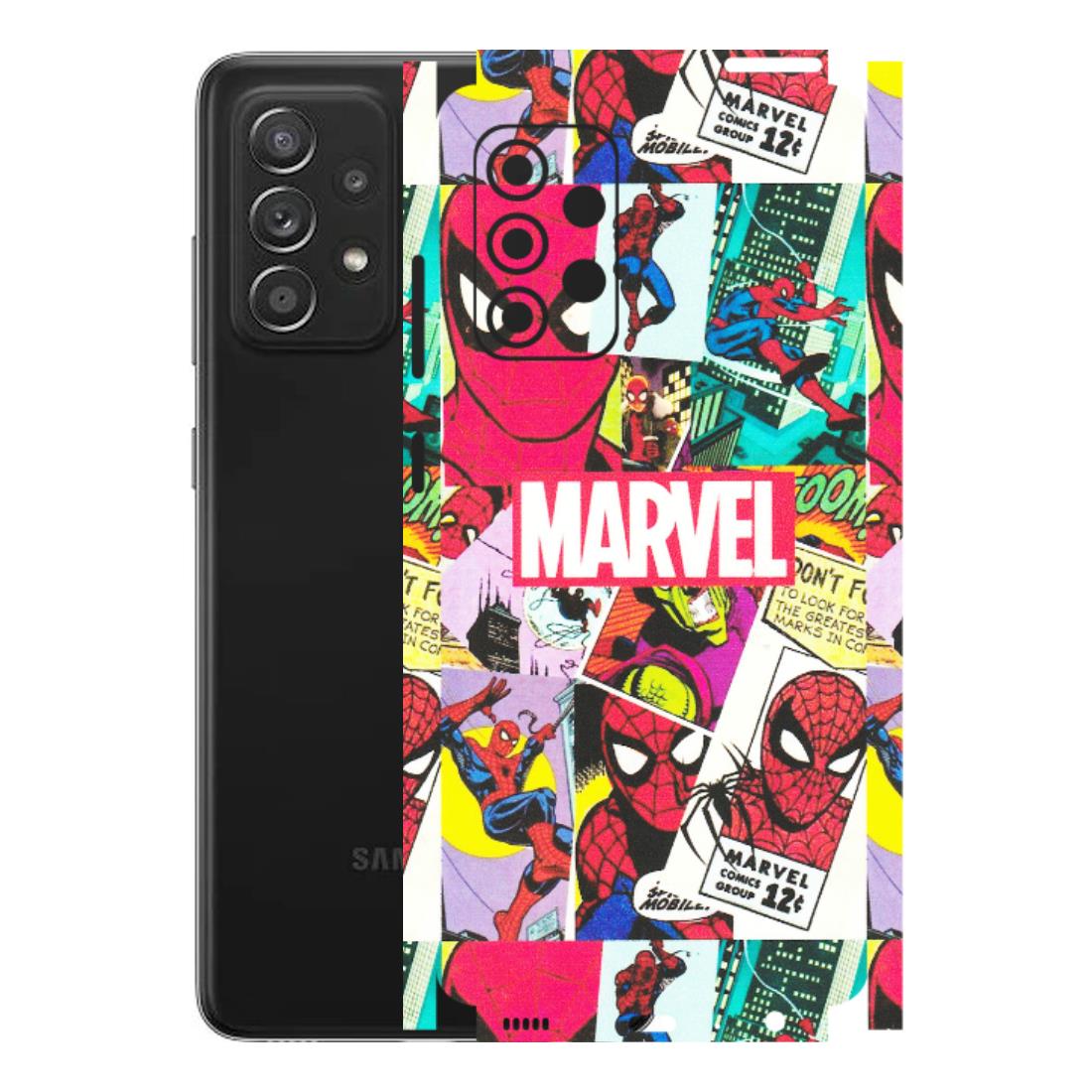 Samsung A/S Series Phone Skins (All Models) - Marvel Comic Spiderman Grafitti - Matte Finish (M-72) Samsung Galaxy A52s (5G)