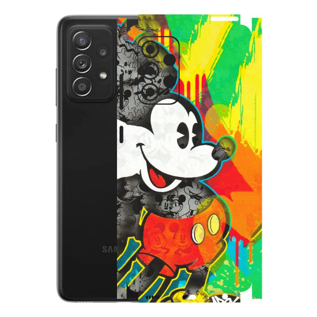 Samsung A/S Series Phone Skins (All Models) - Multiple Mickey With Colourful Texture - Matte Finish (M-84) Samsung Galaxy A52s (5G)