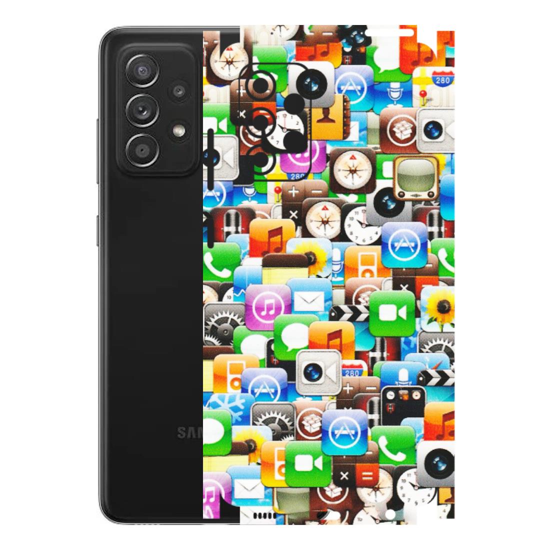 Samsung A/S Series Phone Skins (All Models) - All Apple Icons - Matte Finish (M-93) Samsung Galaxy A52s (5G)