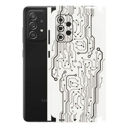 Samsung A/S Series Phone Skins (All Models) - Tech Circuits - Transparent Finish (T-03) Samsung Galaxy A52s (5G)
