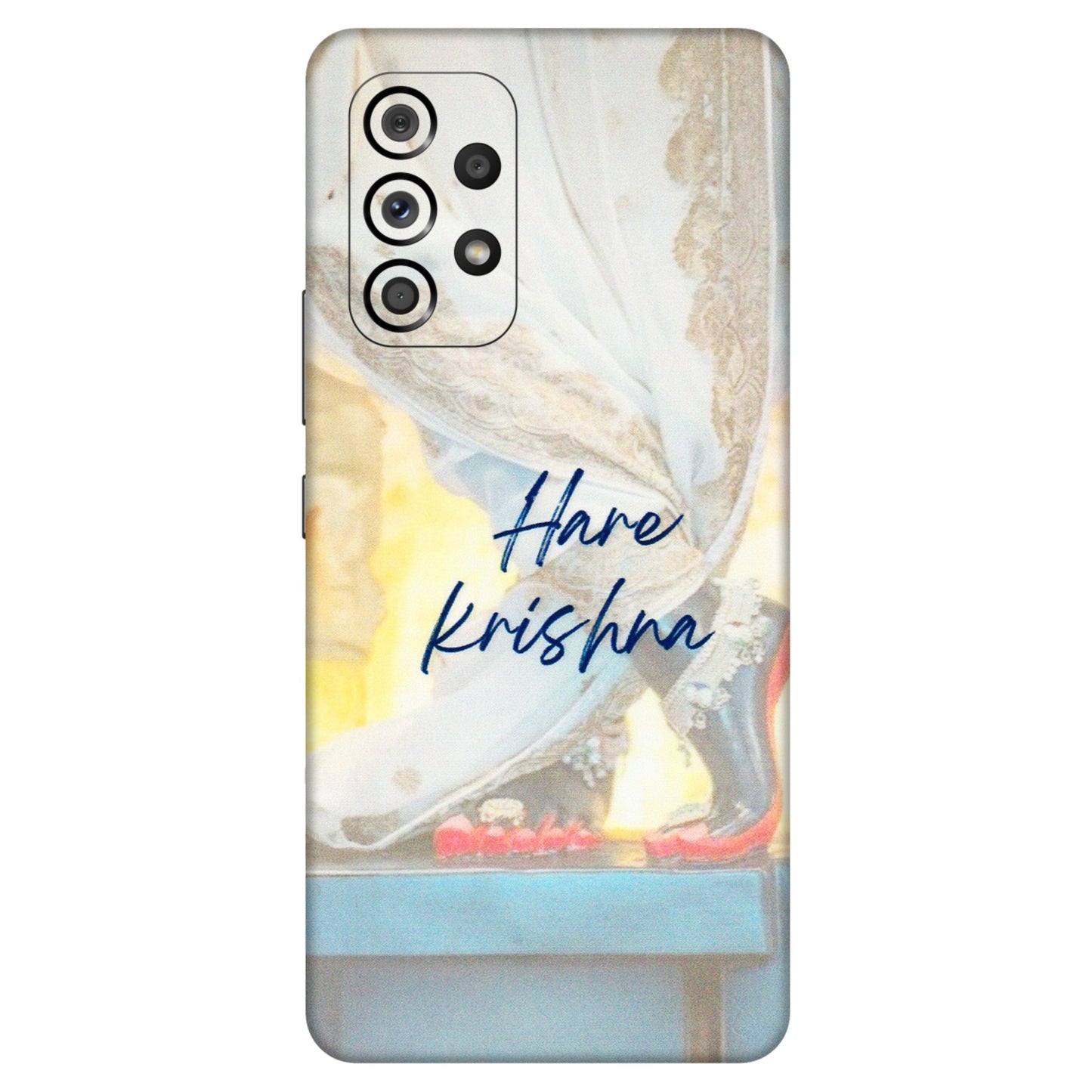 Samsung M/F/Note/Flip and C Phone Skins (All Models) - Hare Krishna - 3D Embossed Finish (L-03) Samsung Galaxy A53 (5G)