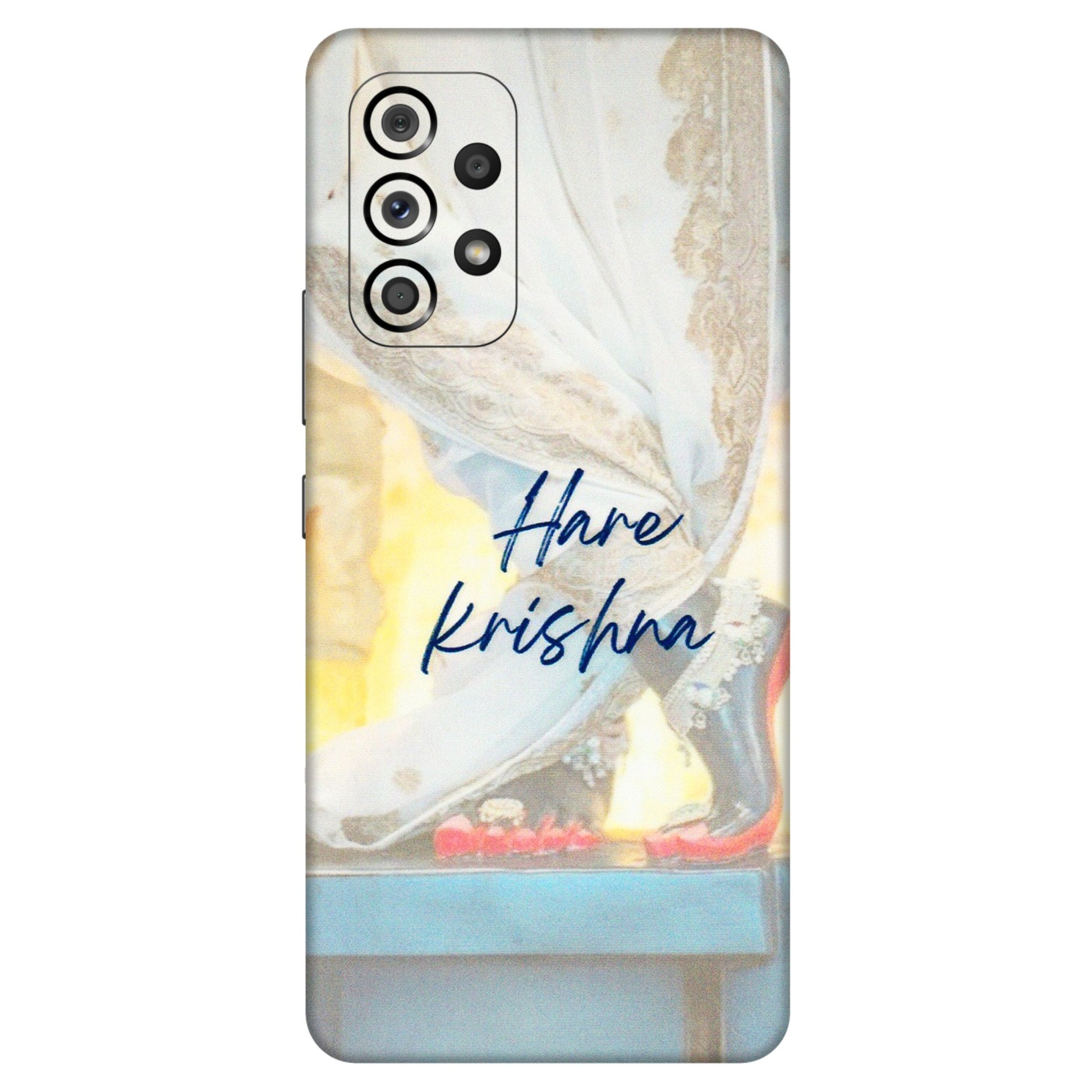 Samsung M/F/Note/Flip and C Phone Skins (All Models) - Hare Krishna - 3D Embossed Finish (L-03) Samsung Galaxy A53 (5G)