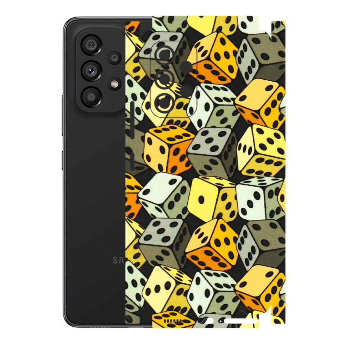 Samsung M/F/Note/Flip and C Phone Skins (All Models) - Dices Of Life - 3D Embossed Finish (L-04) Samsung Galaxy A53 (5G)
