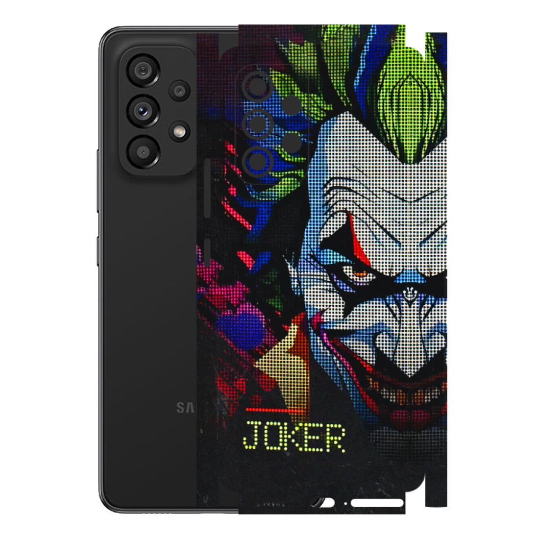 Samsung M/F/Note/Flip and C Phone Skins (All Models) - Joker Dot Matrix - 3D Embossed Finish (L-08) Samsung Galaxy A53 (5G)