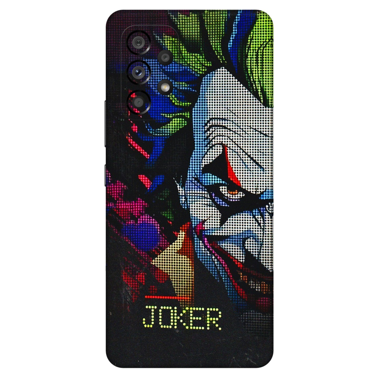 Samsung M/F/Note/Flip and C Phone Skins (All Models) - Joker Dot Matrix - 3D Embossed Finish (L-08) Samsung Galaxy A53 (5G)