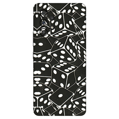 Samsung M/F/Note/Flip and C Phone Skins (All Models) - Big Black Dices - 3D Embossed Finish (L-106) Samsung Galaxy A53 (5G)