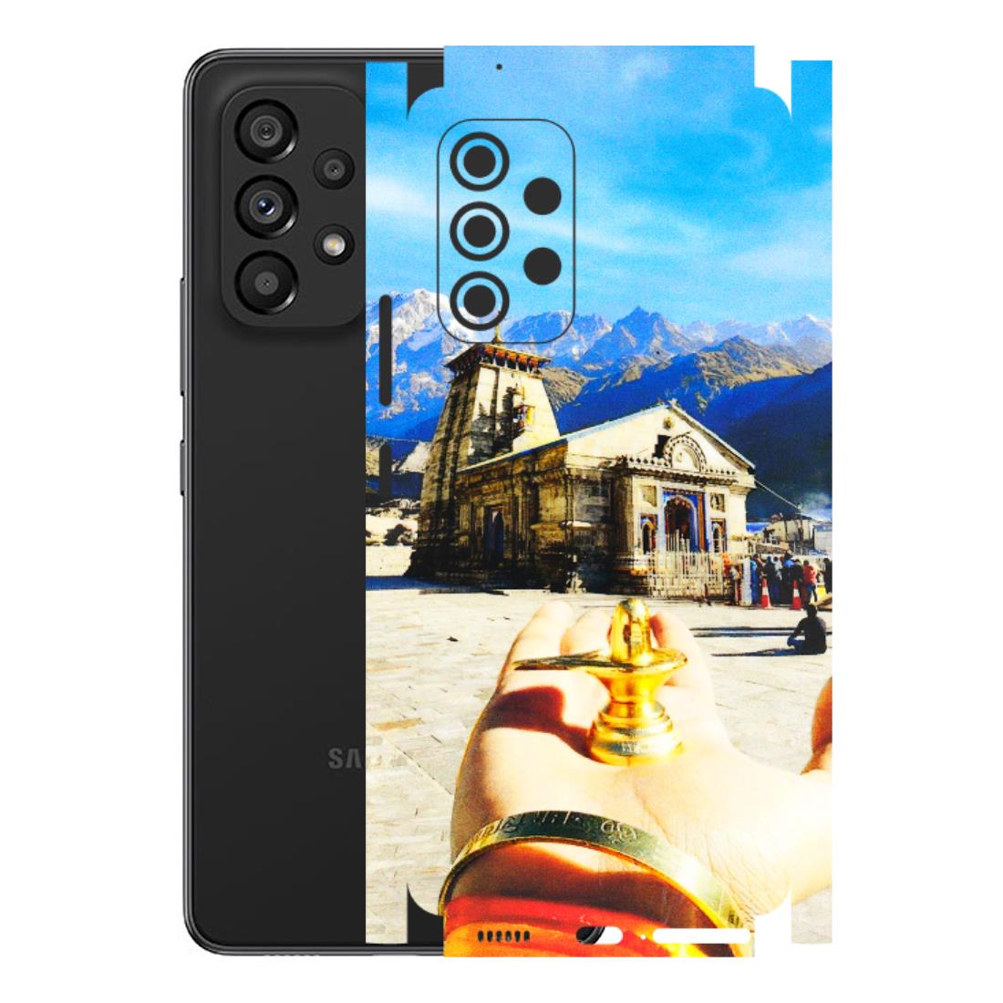 Samsung M/F/Note/Flip and C Phone Skins (All Models) - Beauty of Kedarnath - 3D Embossed Finish (L-108) Samsung Galaxy A53 (5G)