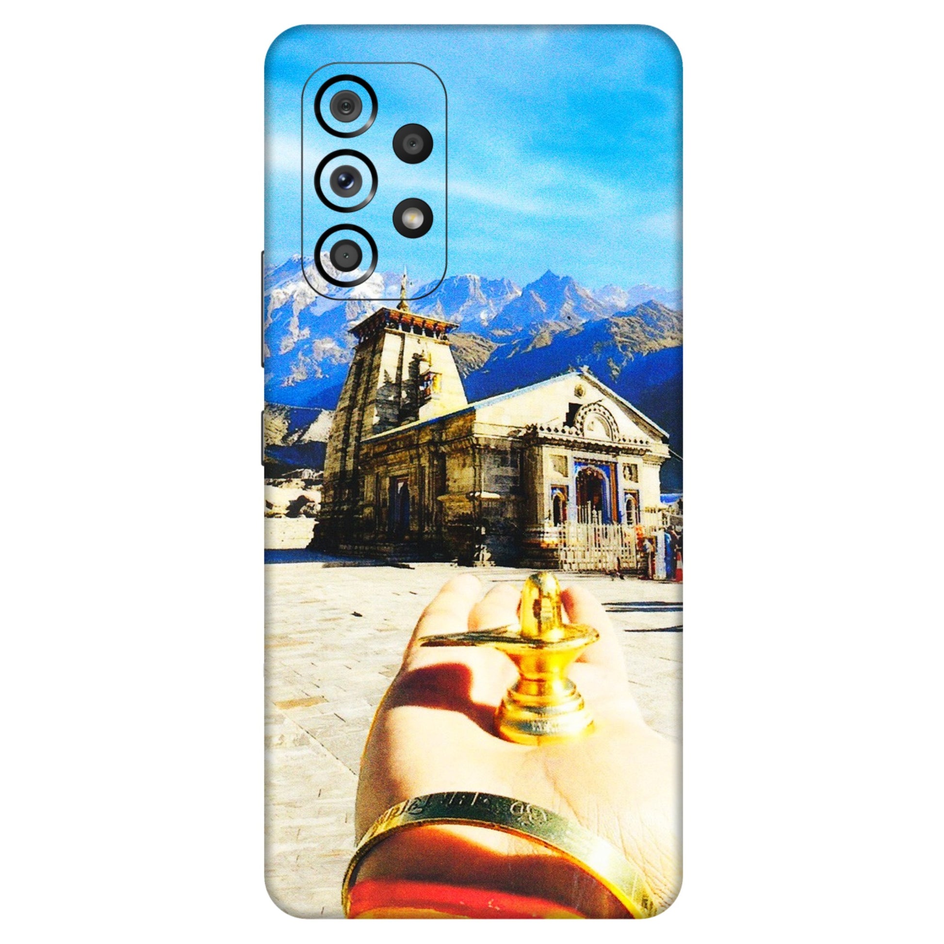 Samsung M/F/Note/Flip and C Phone Skins (All Models) - Beauty of Kedarnath - 3D Embossed Finish (L-108) Samsung Galaxy A53 (5G)
