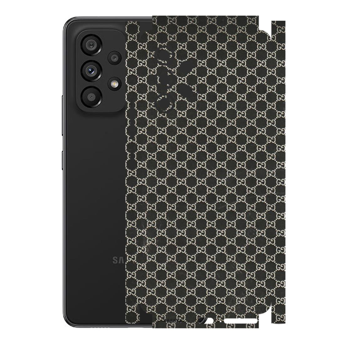 Samsung M/F/Note/Flip and C Phone Skins (All Models) - Black G Print - 3D Embossed Finish (L-109) Samsung Galaxy A53 (5G)