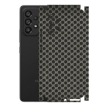 Samsung M/F/Note/Flip and C Phone Skins (All Models) - Black G Print - 3D Embossed Finish (L-109) Samsung Galaxy A53 (5G)