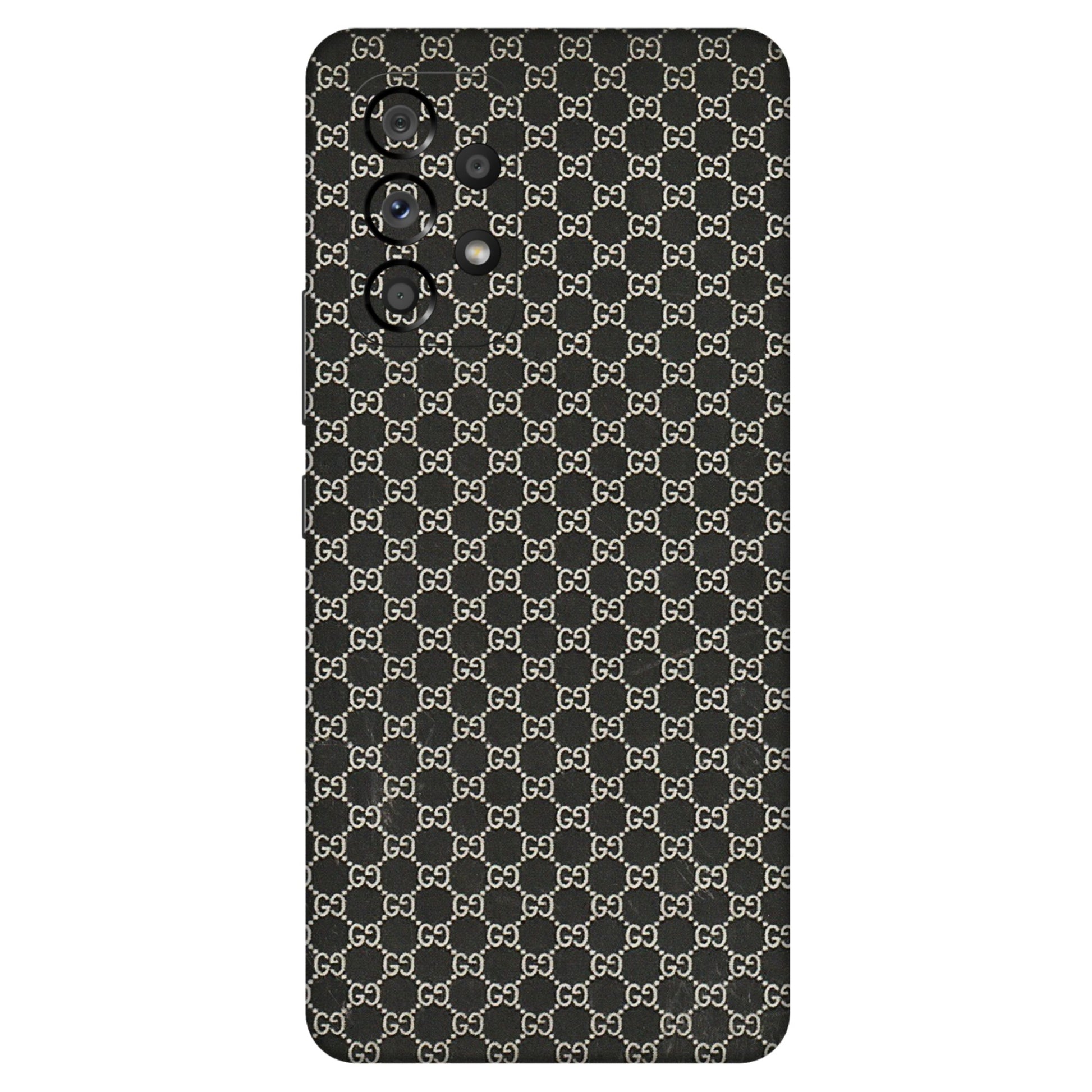 Samsung M/F/Note/Flip and C Phone Skins (All Models) - Black G Print - 3D Embossed Finish (L-109) Samsung Galaxy A53 (5G)