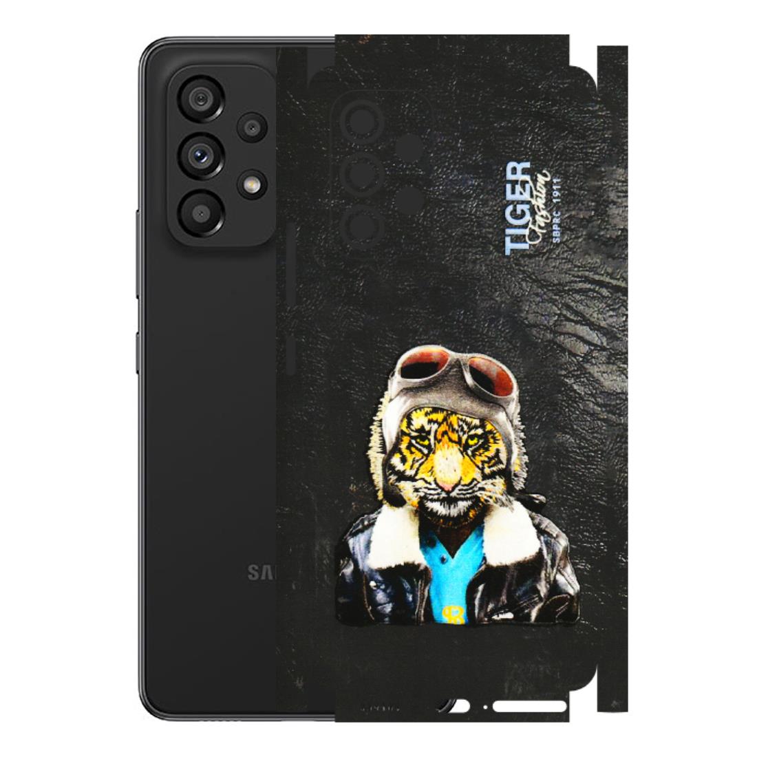 Samsung M/F/Note/Flip and C Phone Skins (All Models) - Rider Tiger - 3D Embossed Finish (L-113) Samsung Galaxy A53 (5G)
