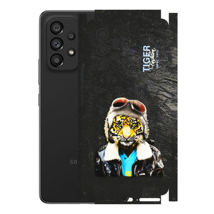 Samsung M/F/Note/Flip and C Phone Skins (All Models) - Rider Tiger - 3D Embossed Finish (L-113) Samsung Galaxy A53 (5G)