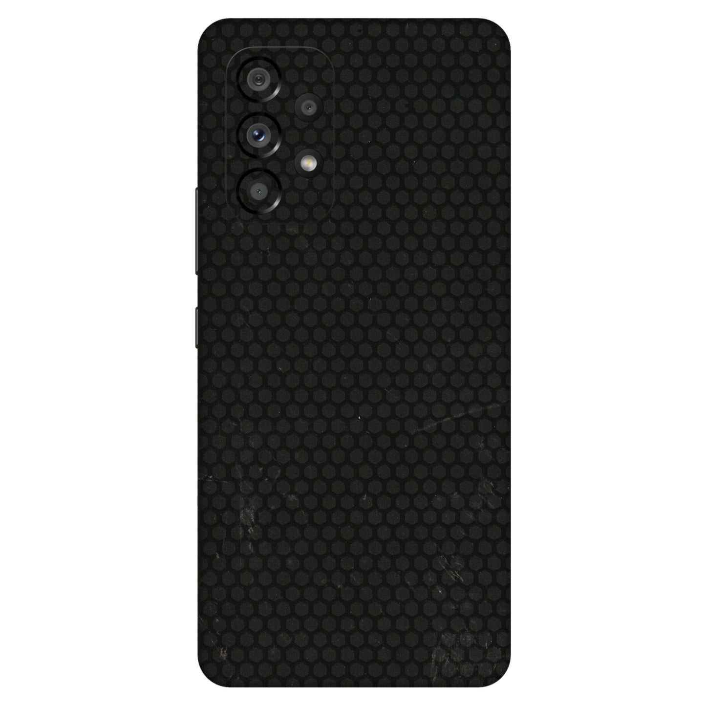 Samsung M/F/Note/Flip and C Phone Skins (All Models) - Black honeycomb - 3D Embossed Finish (L-114) Samsung Galaxy A53 (5G)