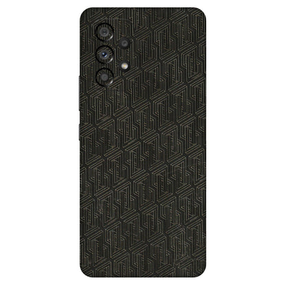 Samsung M/F/Note/Flip and C Phone Skins (All Models) - Black Abstract Pattern - 3D Embossed Finish (L-117) Samsung Galaxy A53 (5G)