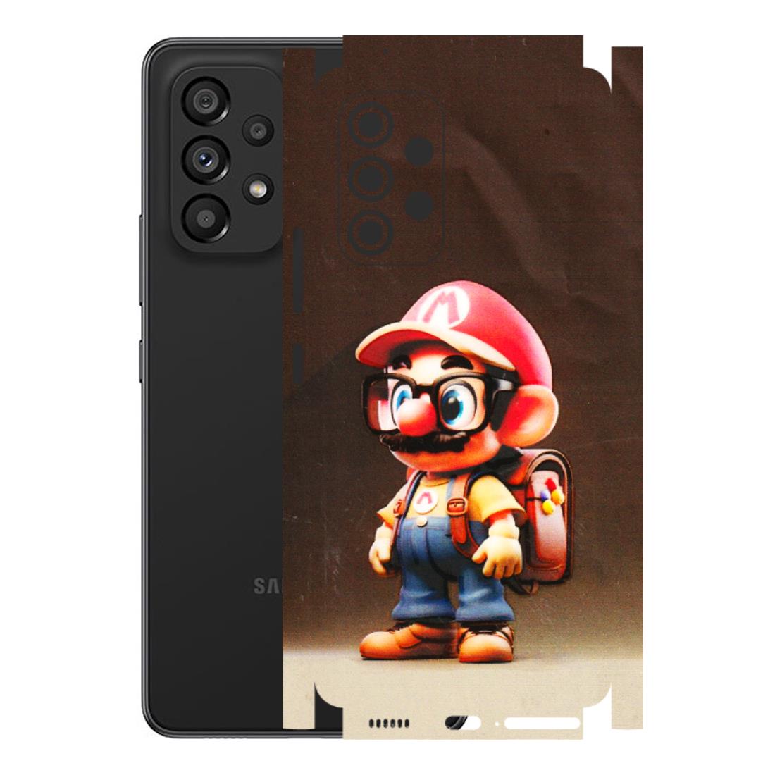 Samsung M/F/Note/Flip and C Phone Skins (All Models) - Little Mario - 3D Embossed Finish (L-119) Samsung Galaxy A53 (5G)