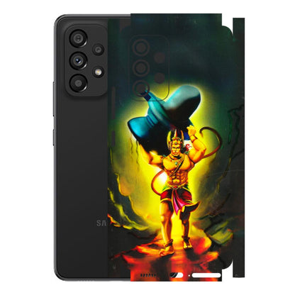 Samsung M/F/Note/Flip and C Phone Skins (All Models) - Hanuman Ji - 3D Embossed Finish (L-128) Samsung Galaxy A53 (5G)