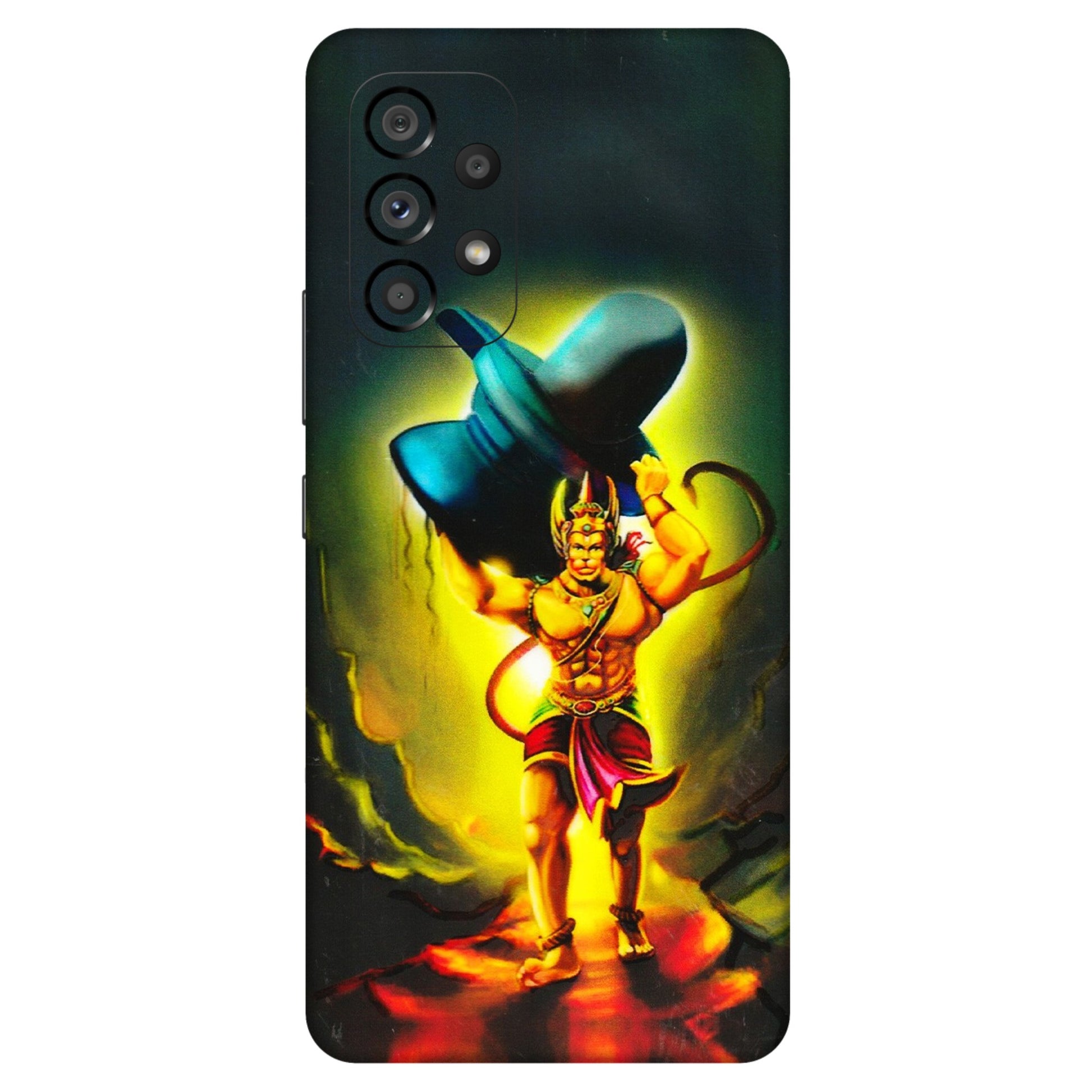 Samsung M/F/Note/Flip and C Phone Skins (All Models) - Hanuman Ji - 3D Embossed Finish (L-128) Samsung Galaxy A53 (5G)