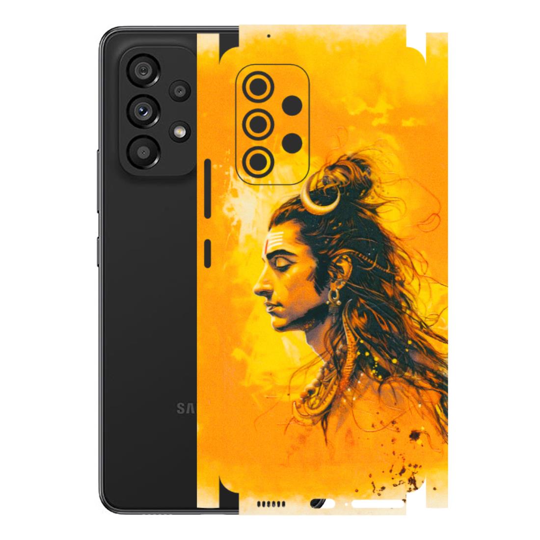Samsung M/F/Note/Flip and C Phone Skins (All Models) - Shiv Shakti - 3D Embossed Finish (L-14) Samsung Galaxy A53 (5G)