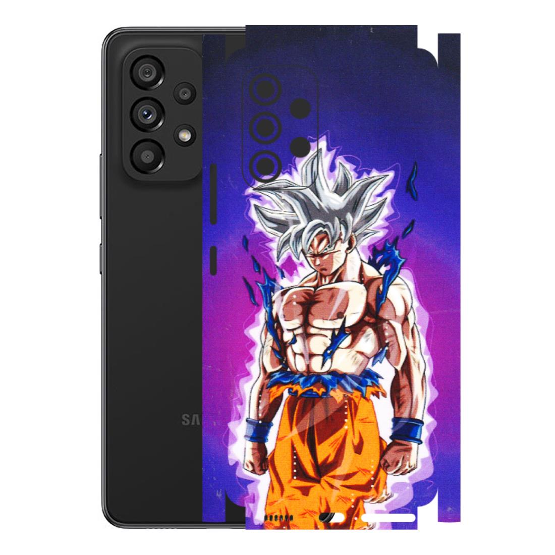 Samsung M/F/Note/Flip and C Phone Skins (All Models) - Goku Purple Anime - 3D Embossed Finish (L-147) Samsung Galaxy A53 (5G)
