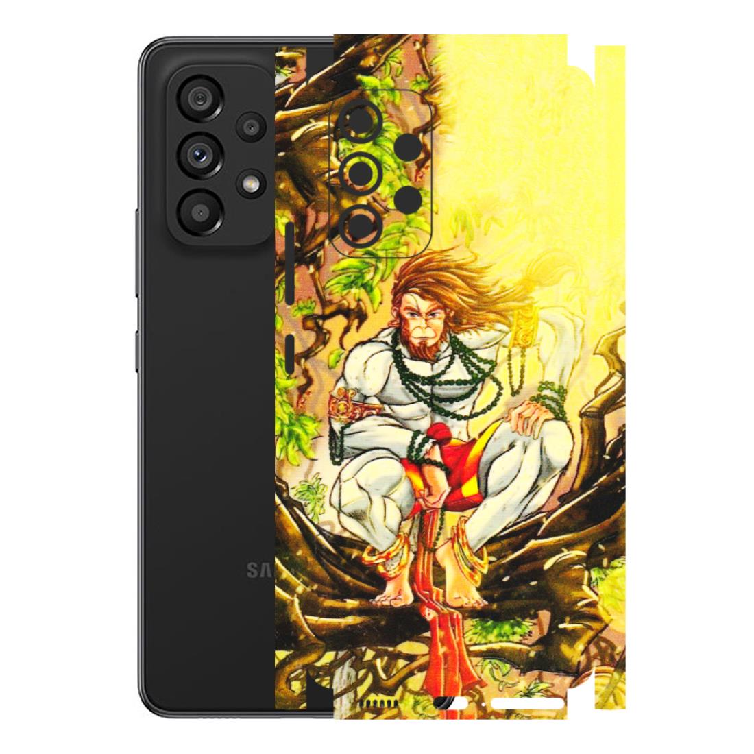 Samsung M/F/Note/Flip and C Phone Skins (All Models) - Lord Hanuman - 3D Embossed Finish (L-152) Samsung Galaxy A53 (5G)