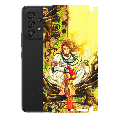 Samsung M/F/Note/Flip and C Phone Skins (All Models) - Lord Hanuman - 3D Embossed Finish (L-152) Samsung Galaxy A53 (5G)