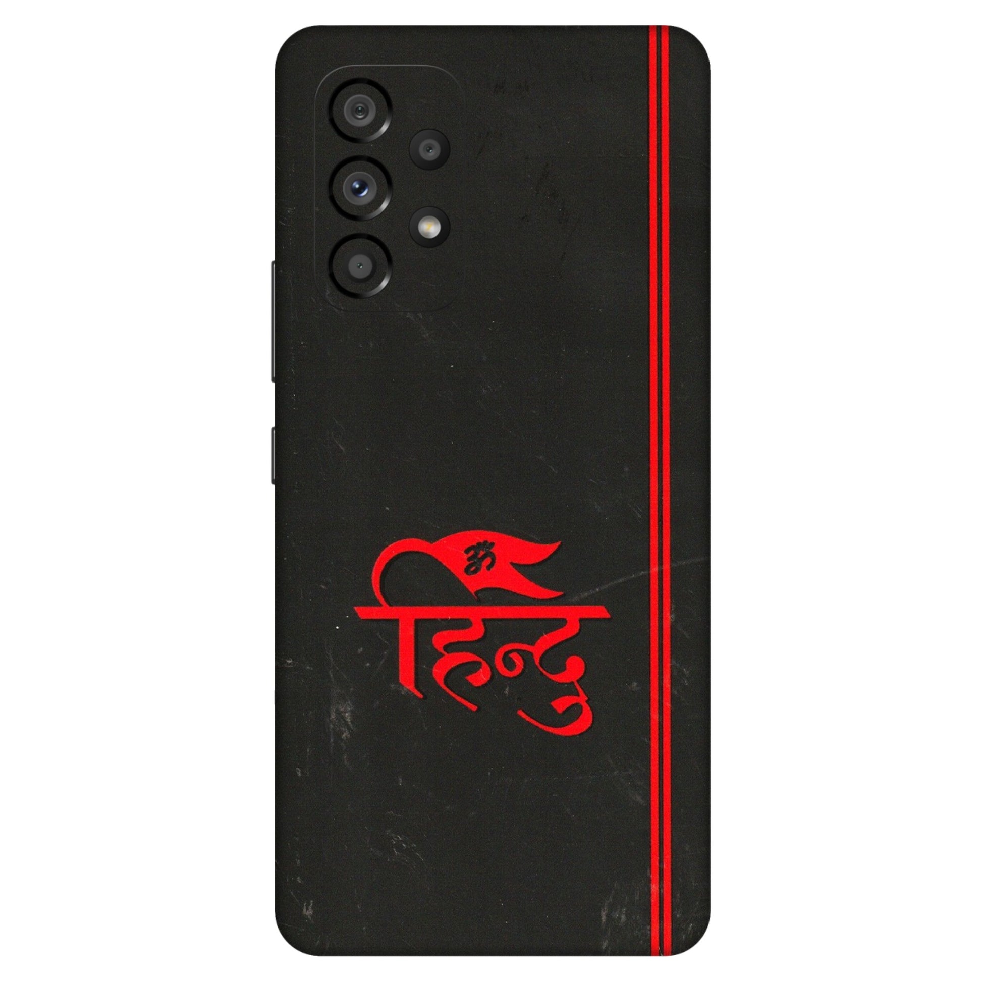 Samsung M/F/Note/Flip and C Phone Skins (All Models) - Hindu Black - 3D Embossed Finish (L-153) Samsung Galaxy A53 (5G)