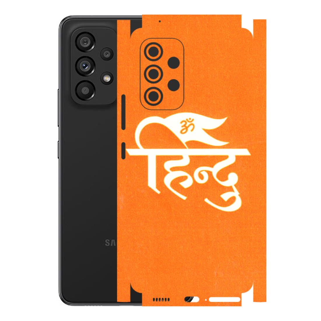 Samsung M/F/Note/Flip and C Phone Skins (All Models) - Hindu Kesari - 3D Embossed Finish (L-154) Samsung Galaxy A53 (5G)