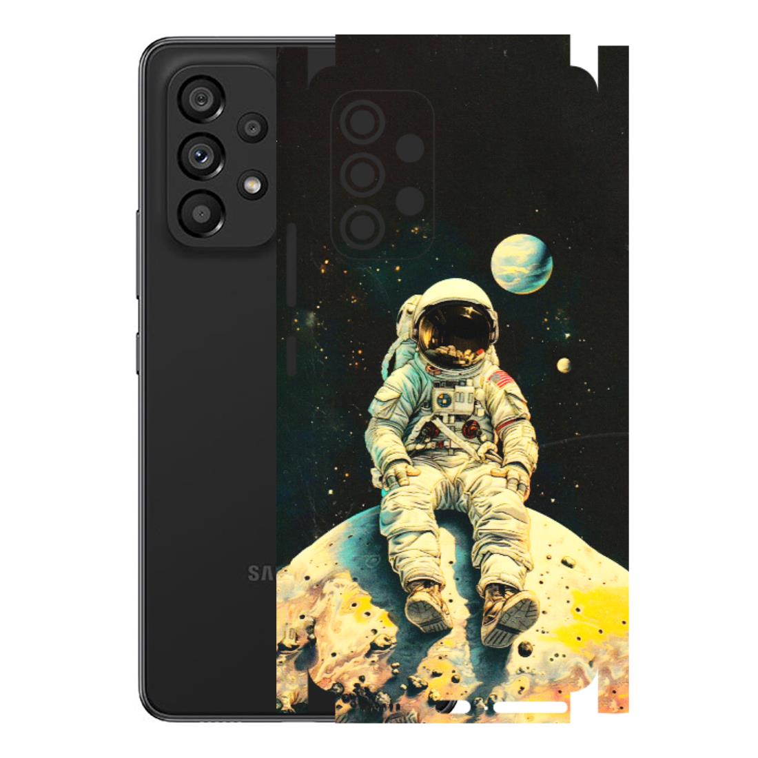 Samsung M/F/Note/Flip and C Phone Skins (All Models) - Astronaut in Space - 3D Embossed Finish (L-16) Samsung Galaxy A53 (5G)