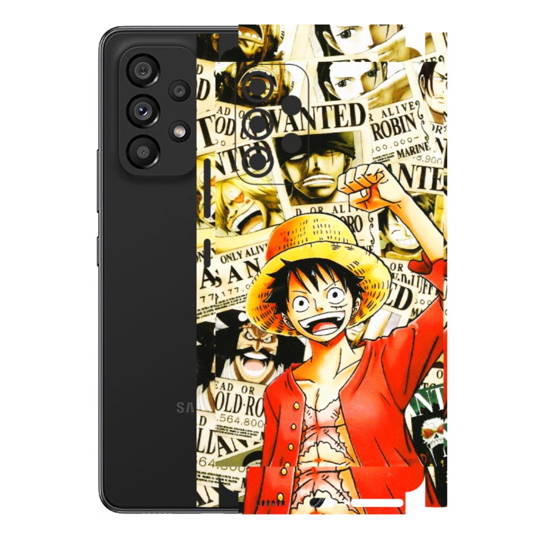 Samsung M/F/Note/Flip and C Phone Skins (All Models) - Luffy Anime - 3D Embossed Finish (L-177) Samsung Galaxy A53 (5G)