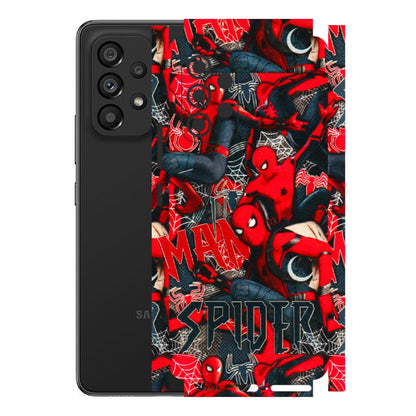 Samsung M/F/Note/Flip and C Phone Skins (All Models) - SpiderMan Cool - 3D Embossed Finish (L-188) Samsung Galaxy A53 (5G)