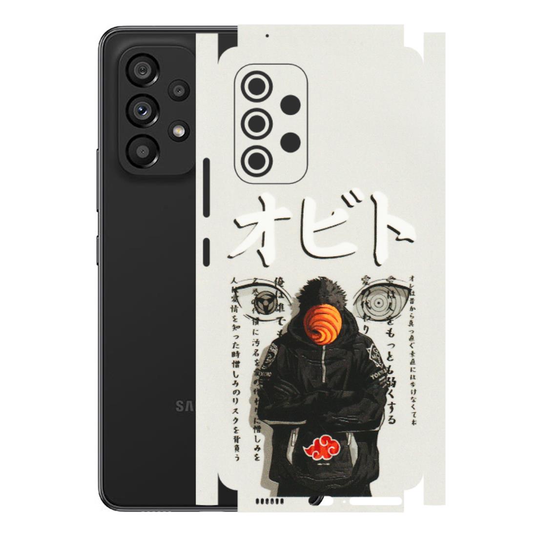 Samsung M/F/Note/Flip and C Phone Skins (All Models) - Obito Anime Eye - 3D Embossed Finish (L-19) Samsung Galaxy A53 (5G)