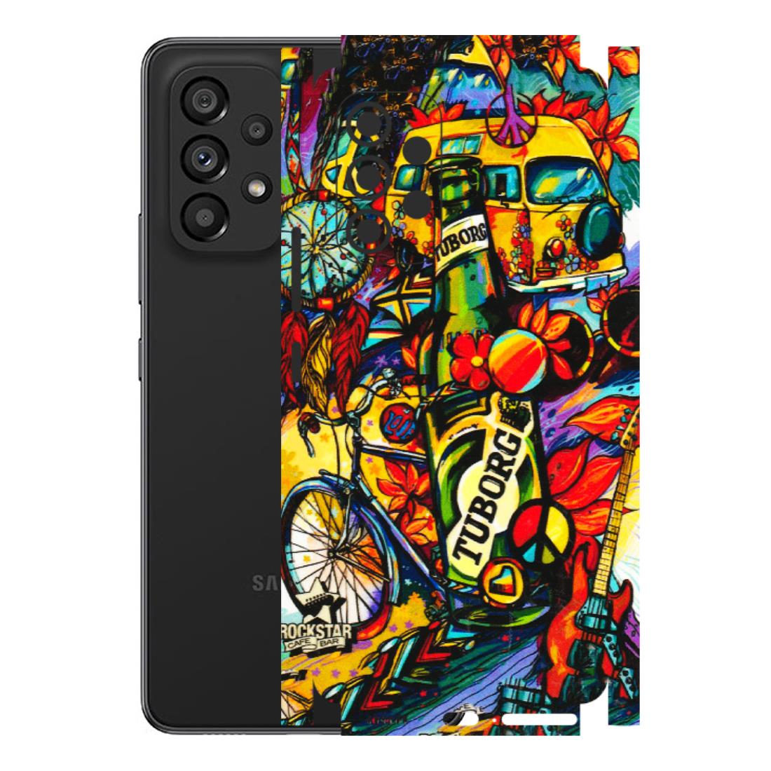 Samsung M/F/Note/Flip and C Phone Skins (All Models) - Cool Beer Bottle - 3D Embossed Finish (L-193) Samsung Galaxy A53 (5G)