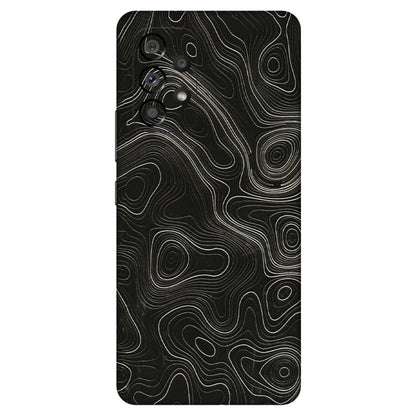 Samsung M/F/Note/Flip and C Phone Skins (All Models) - Black Swirl - 3D Embossed Finish (L-196) Samsung Galaxy A53 (5G)