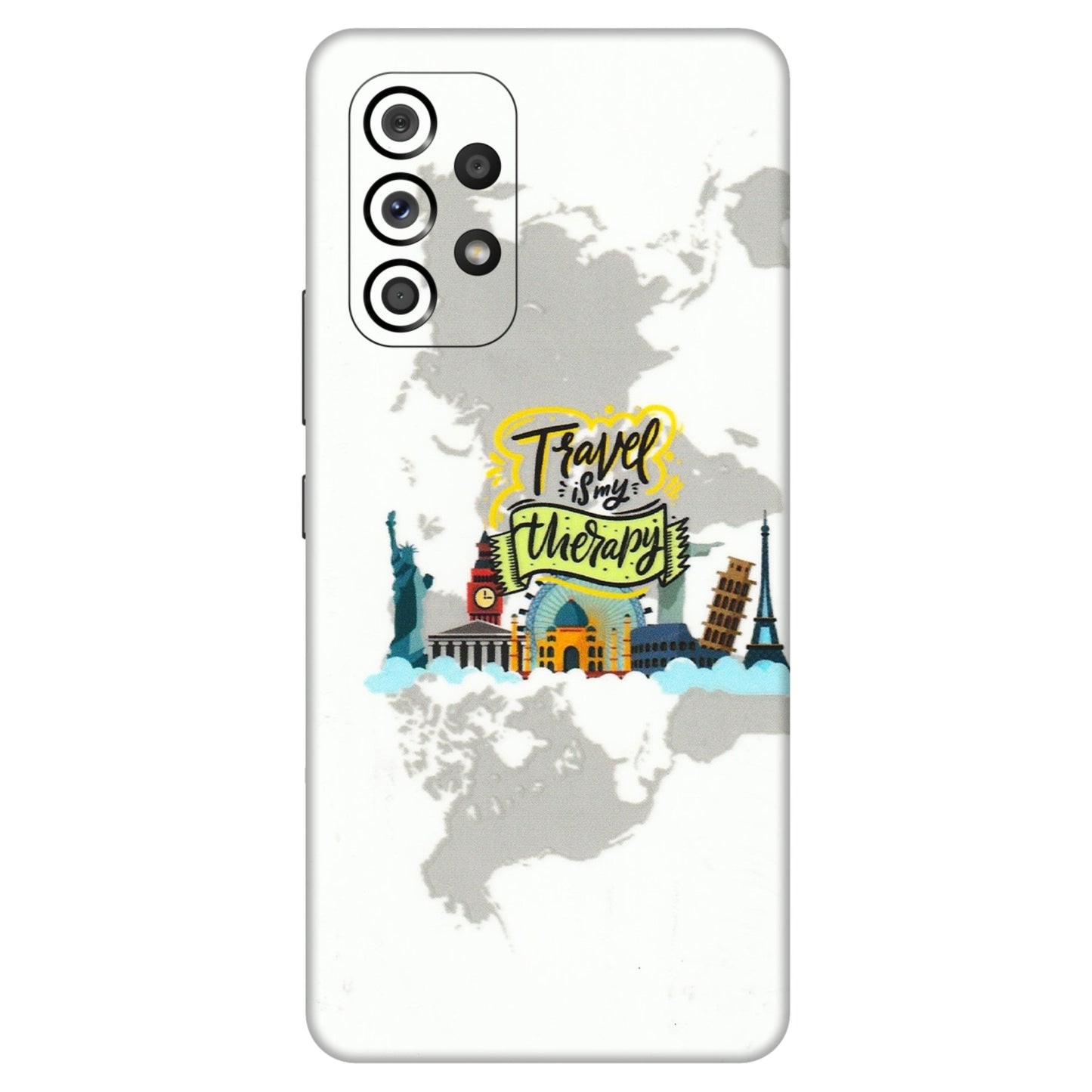 Samsung M/F/Note/Flip and C Phone Skins (All Models) - Travel Therapy - 3D Embossed Finish (L-199) Samsung Galaxy A53 (5G)