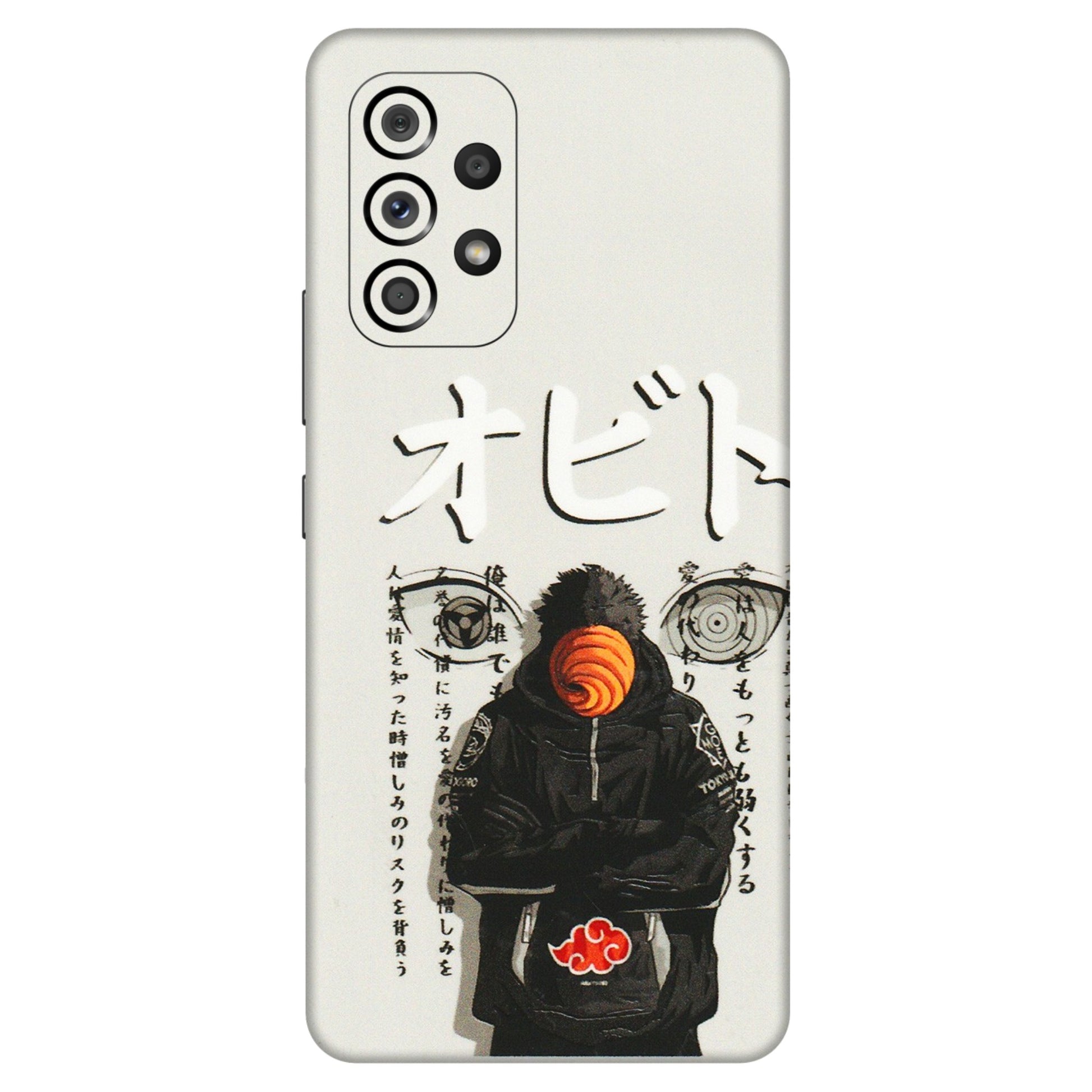 Samsung M/F/Note/Flip and C Phone Skins (All Models) - Obito Anime Eye - 3D Embossed Finish (L-19) Samsung Galaxy A53 (5G)